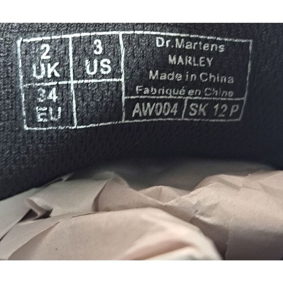 Dr. Martens Marley Hackney Booties AirWair Canvas Splatter Paint Youth 3 - Picture 11 of 11